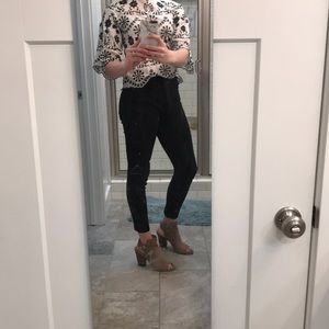 Banana Republic black high rise jeans skinny 28/6